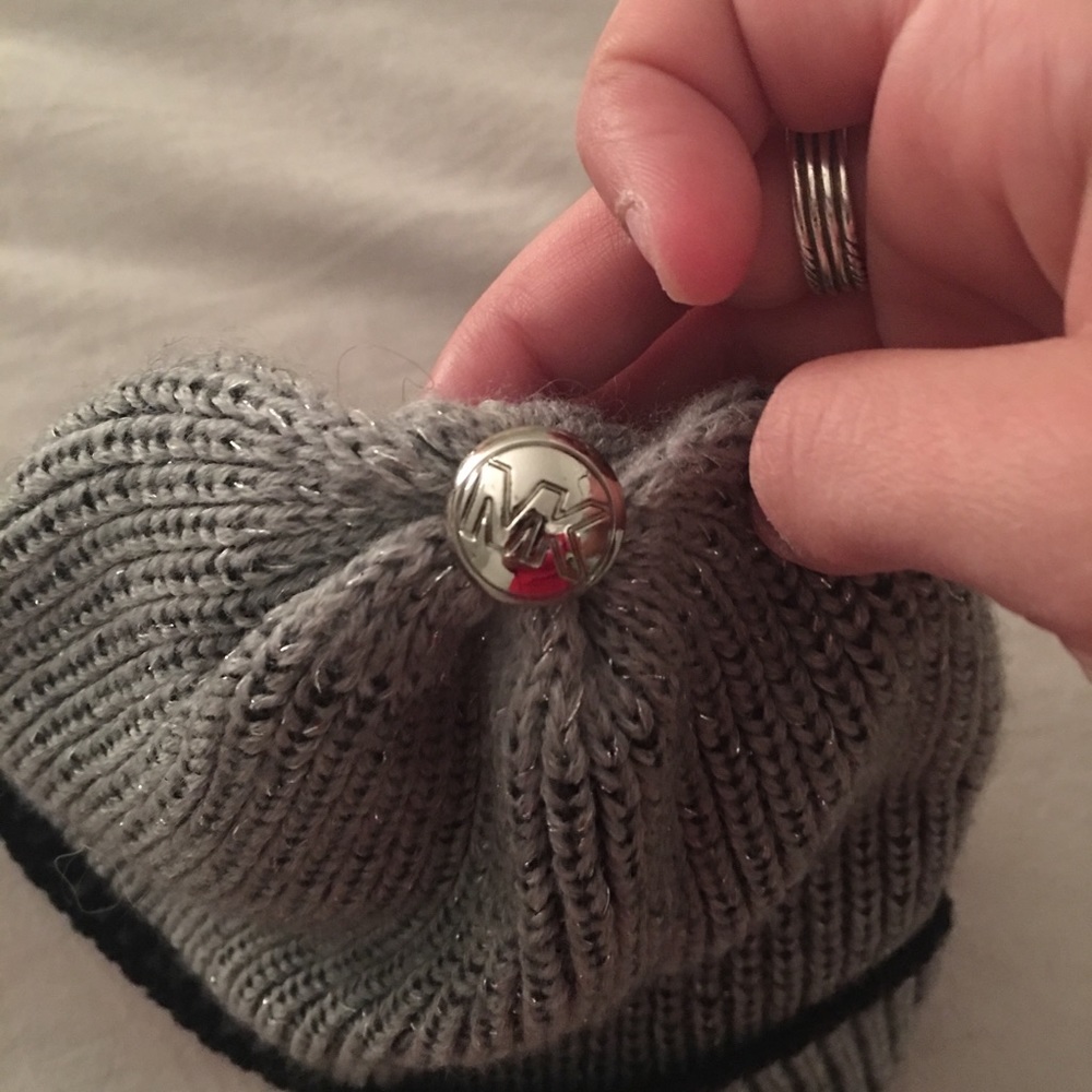 Michael Kors silver beanie - Picture 2 of 3